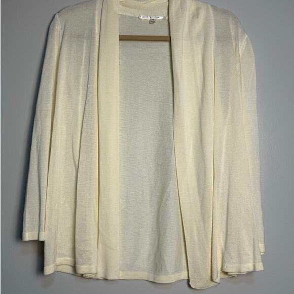 CYRUS Pastel Yellow Cardigan Sweater, Size Medium - Picture 1 of 5